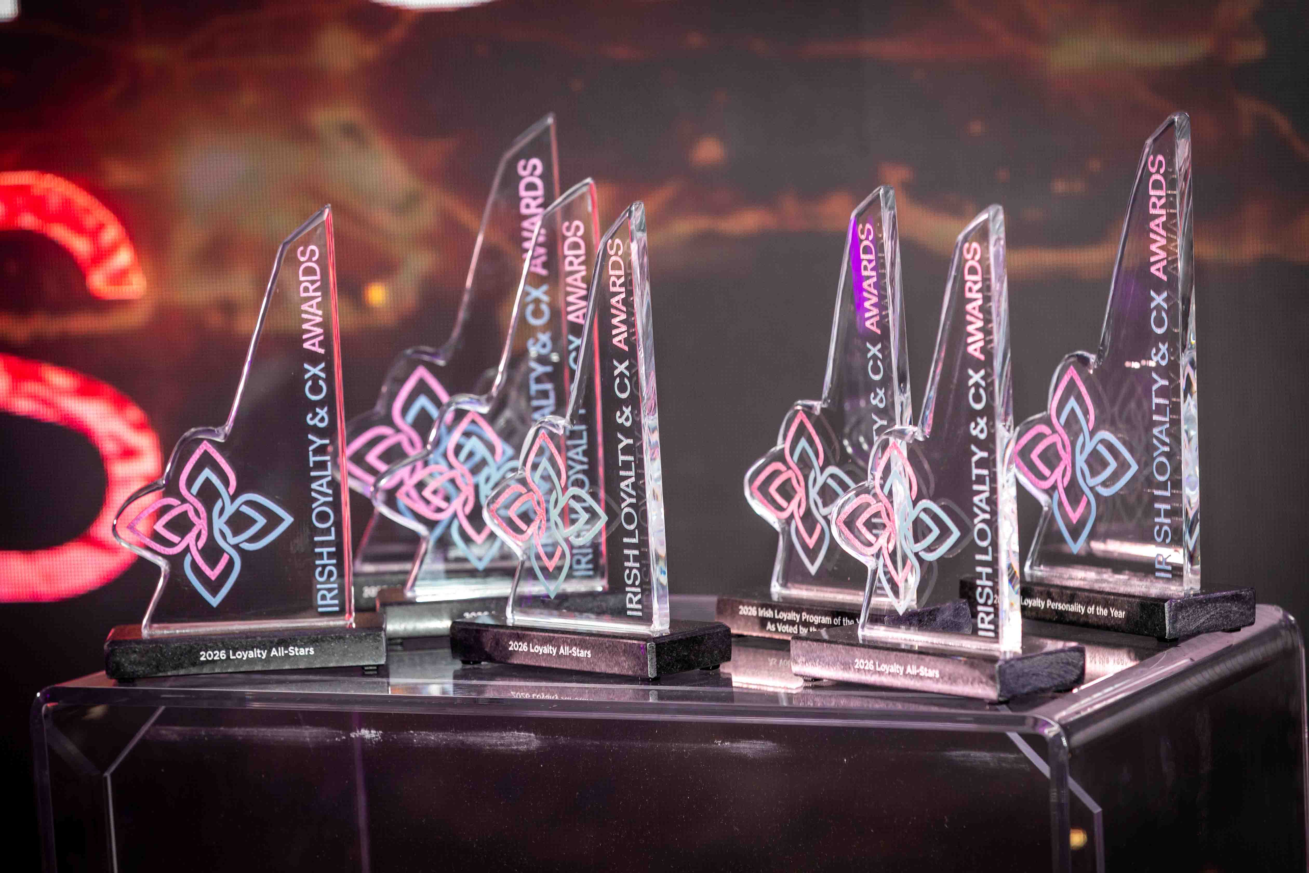 The loyalty awards lined up