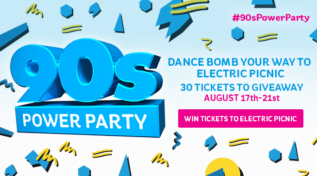 Dancebomb your way to Electric Picnic with Electric Ireland’s #90sPowerParty