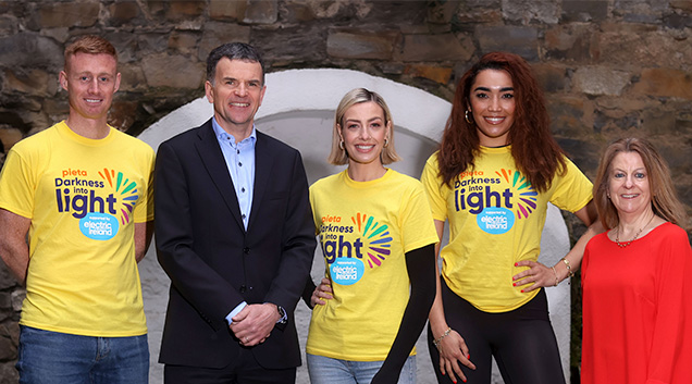 Electric Ireland ceo with darkness into life representatives